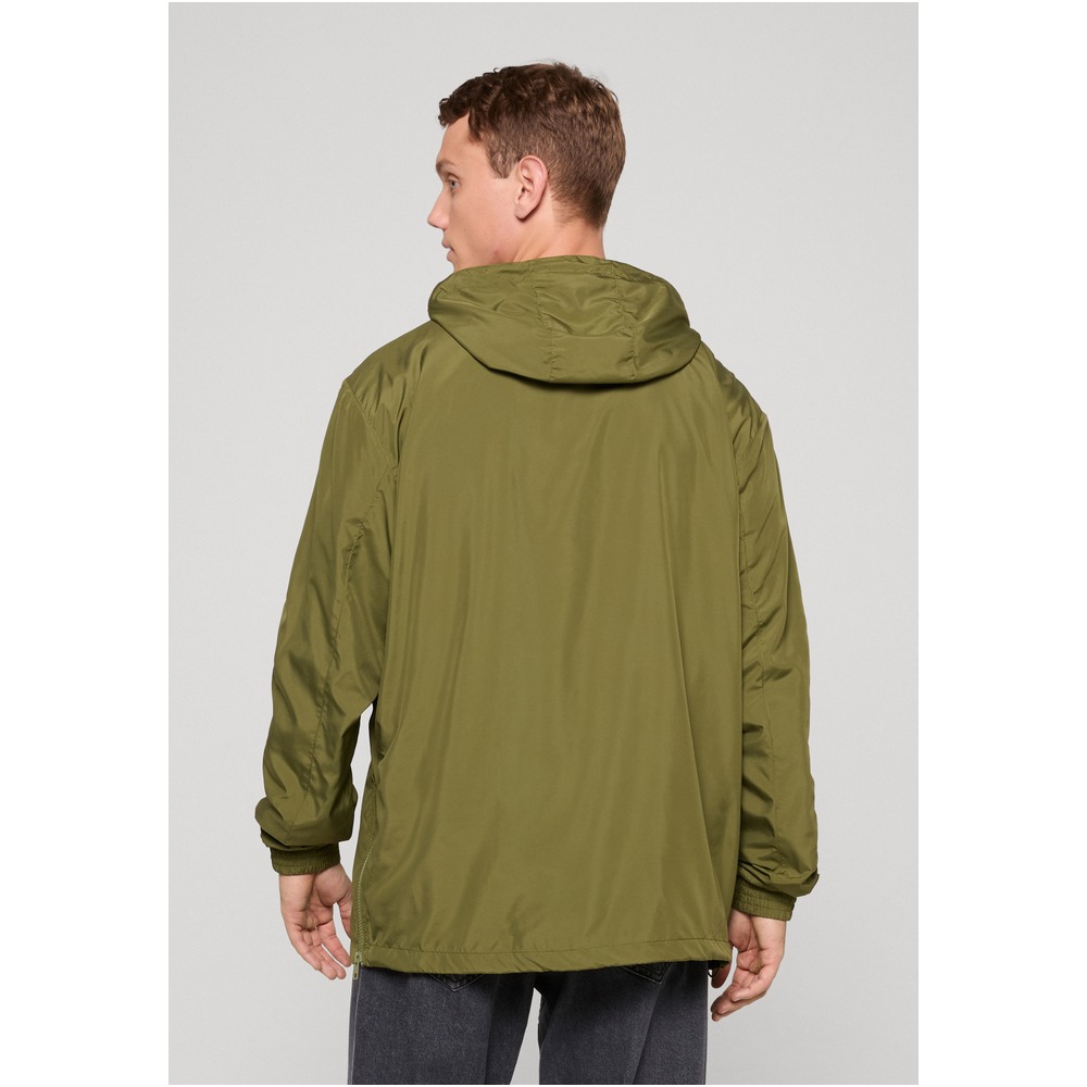 Mister Tee - Think Different Basic Pullover Jacket - Olive green